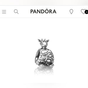 Silver Pandora charm giraffe 🦒 plus box